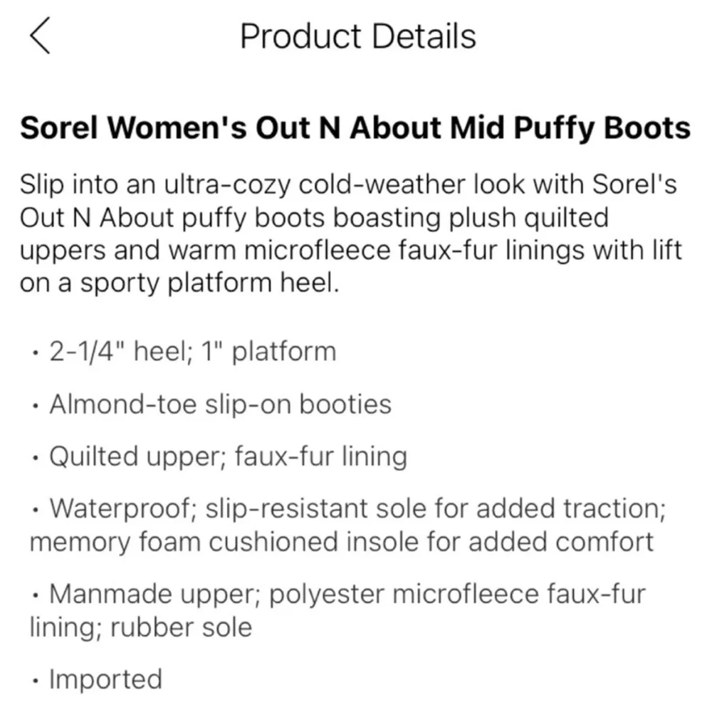 NWT SOREL Out ‘N About Puffy Mid Boot Silver Women’s 12